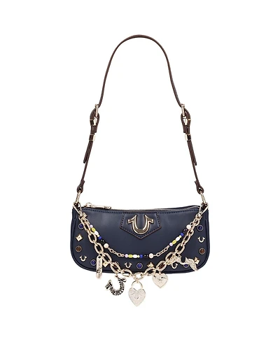 True Religion Chain and Studs Shoulder Bag