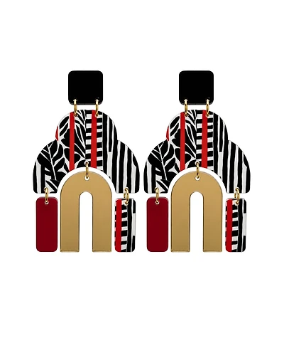 Swanky Designs Esme Dangle Statement Earrings