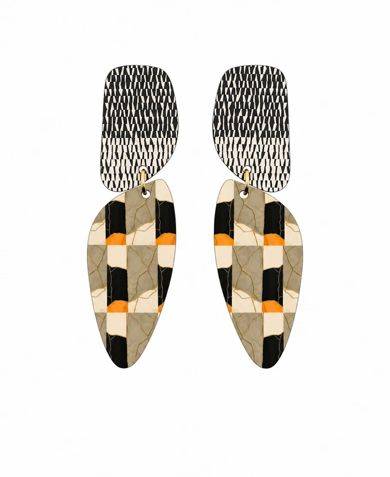 Swanky Designs Sutton Dangle Statement Earrings