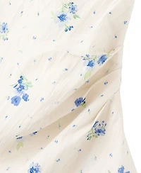 Mango Women's Floral Asymmetrical Top