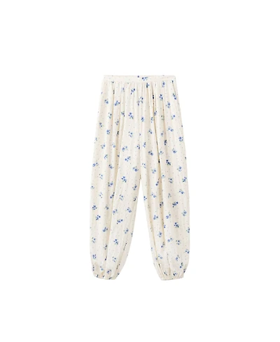 Mango Women's Floral-Print Harem Pants