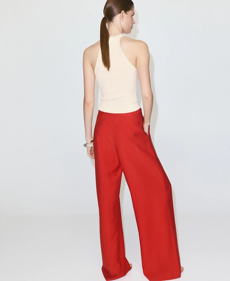 Mango Women's Halter-Neck Knitted Top