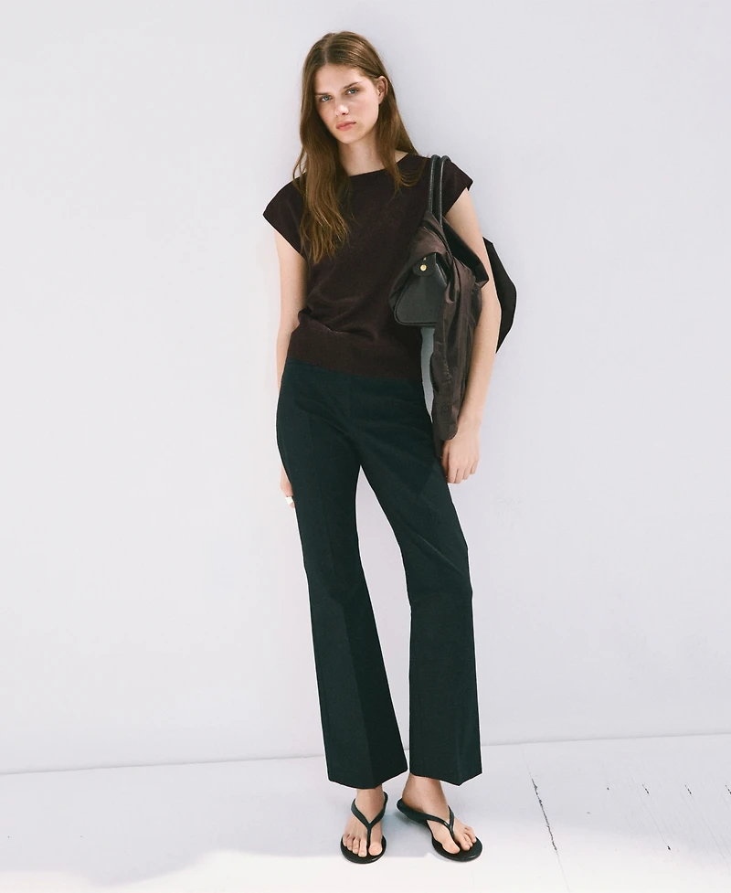 Mango Women's Boat-Neck Knitted Top