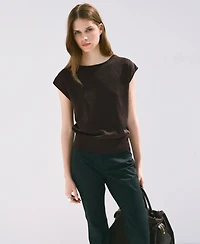 Mango Women's Boat-Neck Knitted Top