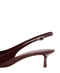 Mango Women's Kitten-Heel Patent Leather Shoes