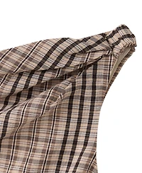 Mango Women's Plaid Mini Asymmetrical Dress