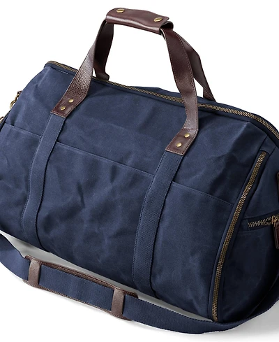 Lands' End Waxed Canvas Convertible Garment Duffle
