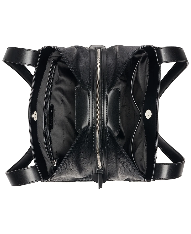 Calvin Klein Masie Magnetic Snap Medium Tote Handbag