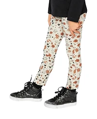 Deux par Big Girls Cotton Leggings with Squirrel Print