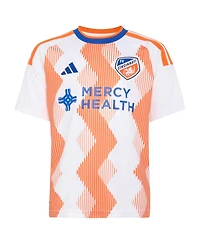 Adidas Big Boys and Girls Evander da Silva Ferreira White Fc Cincinnati 2026 The Seven Hills Kit Replica Jersey