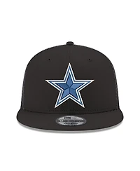 New Era Men's Black Dallas Cowboys Core Team 9FIFTY Trucker Snapback Hat