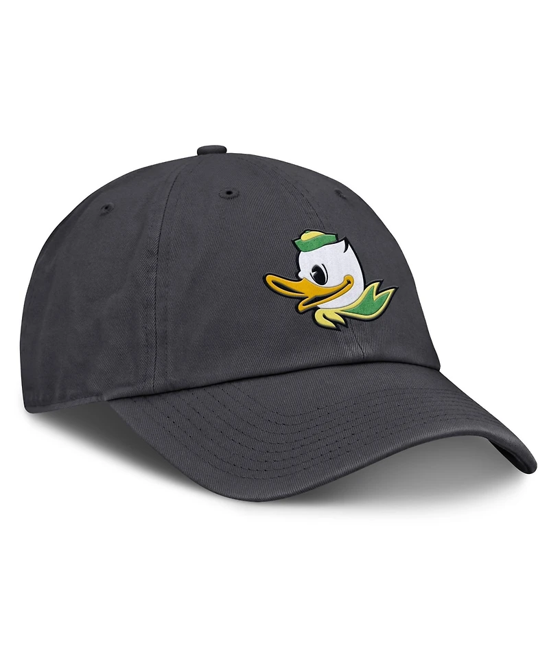 Nike Men's Anthracite Oregon Ducks Club Dri-fit Adjustable Hat
