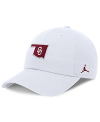 Jordan Men's White Oklahoma Sooners Club Dri-fit Adjustable Hat