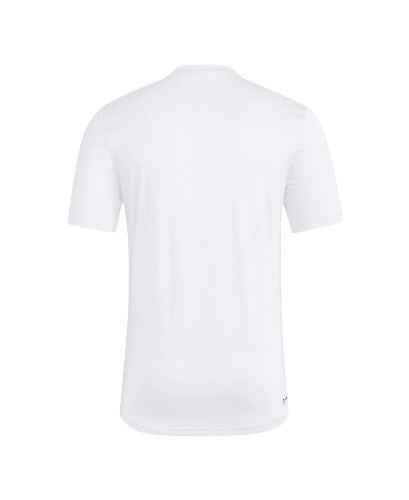 Adidas Men's White Tennessee Volunteers Wordmark Poly T-Shirt