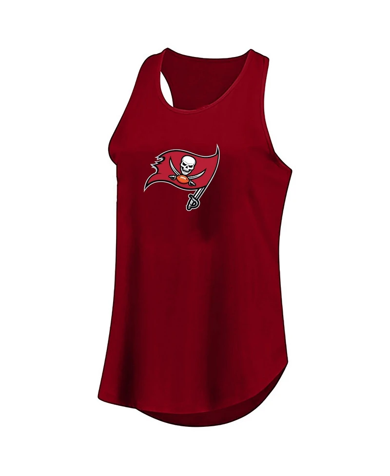 Profile Women's Red Tampa Bay Buccaneers Plus Basic Tank Top