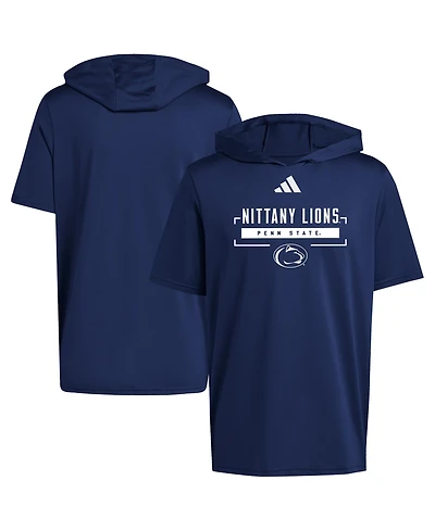 Adidas Men's Navy Penn State Nittany Lions D4T Short Sleeve Hooded T-Shirt