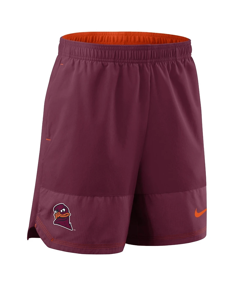 Nike Men's Garnet Virginia Tech Hokies Woven Dri-fit Shorts