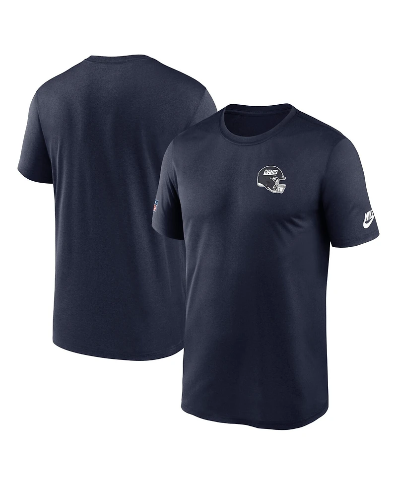 Nike Men's Navy New York Giants Alt Legend Small Logo Dri-fit T-Shirt