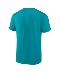 Logo Athletic Men's Aqua Miami Dolphins Cotton Victory Arch T-Shirt