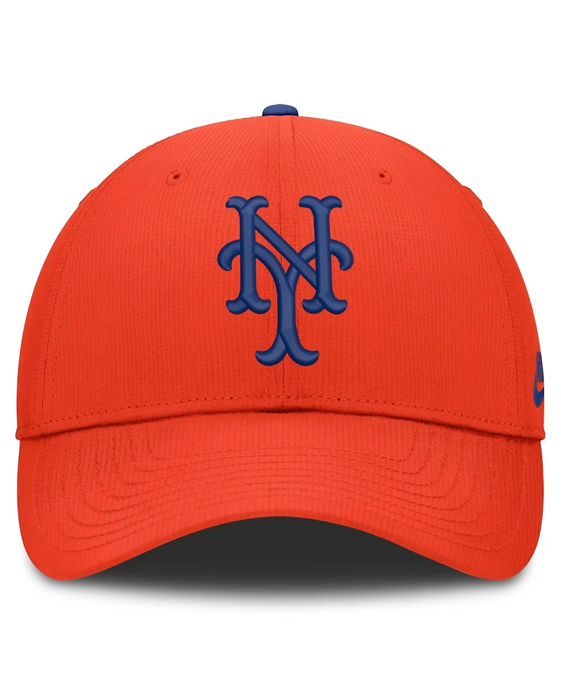 Nike Men's Orange New York Mets Cooperstown Club Dri-fit Adjustable Hat