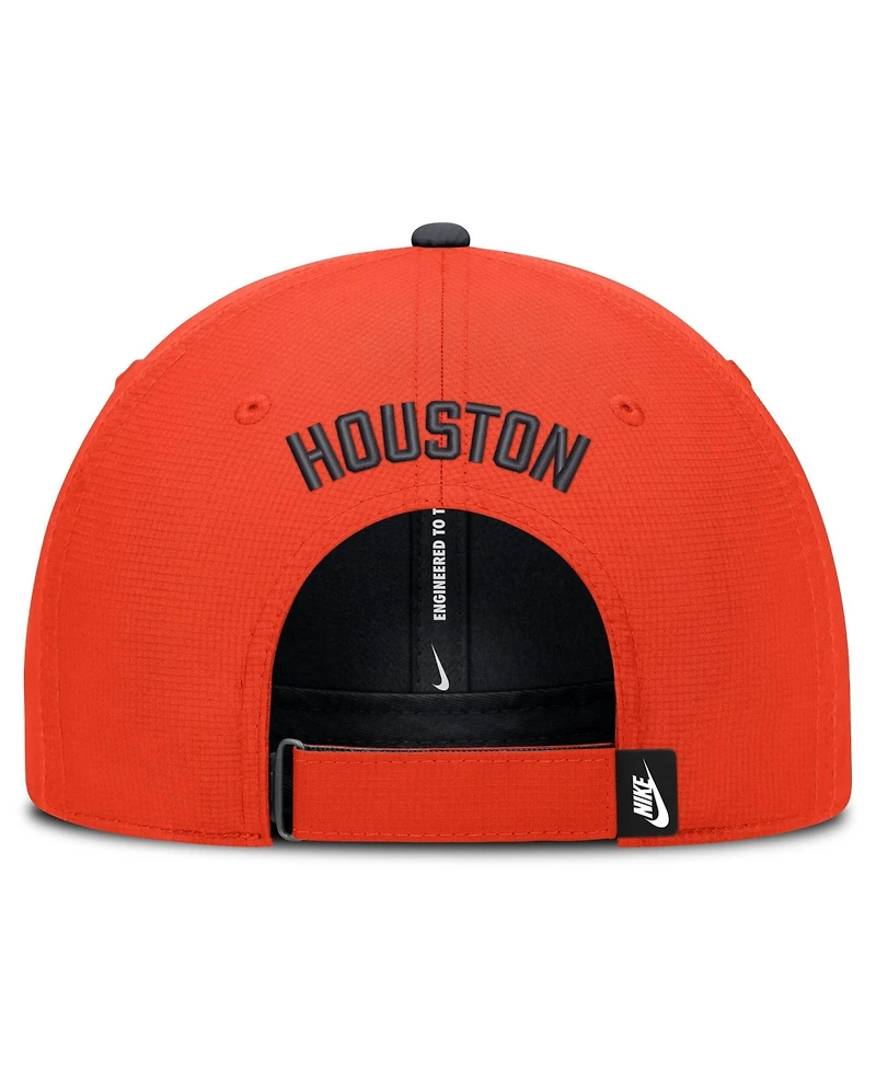 Nike Men's Orange Houston Astros Cooperstown Club Dri-fit Adjustable Hat