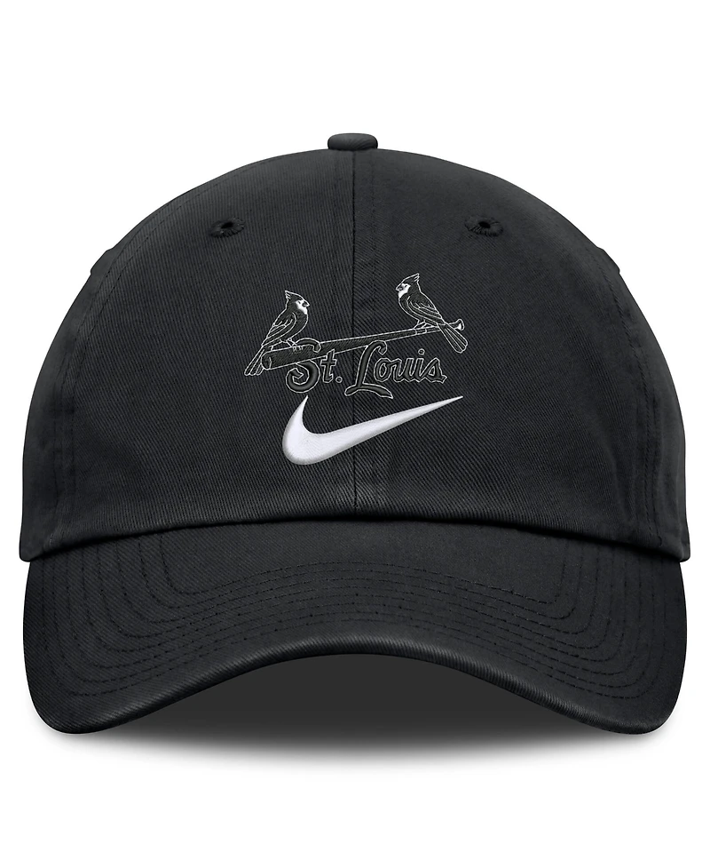 Nike Men's Black St. Louis Cardinals Primetime Club Adjustable Hat