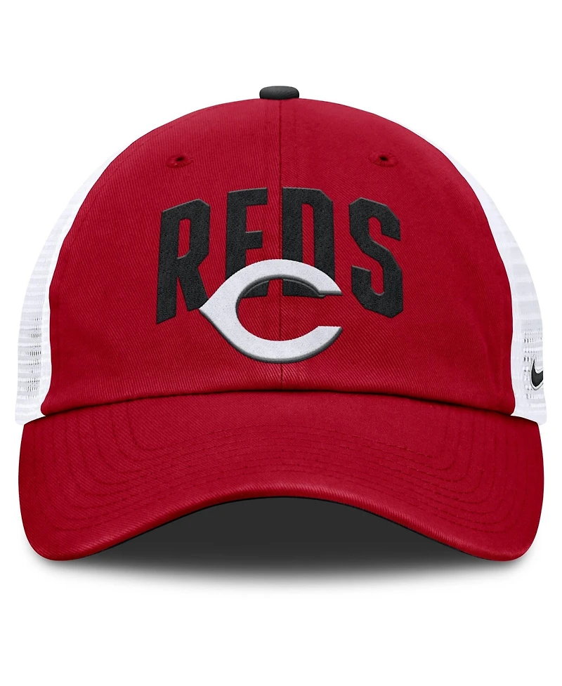 Nike Men's Red Cincinnati Reds Primetime Club Adjustable Trucker Hat