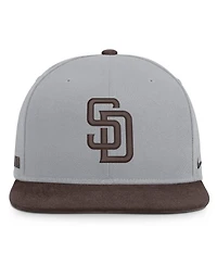 Nike Men's Gray/Brown San Diego Padres Primetime Pro Dri-fit Snapback Hat