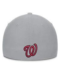 Nike Men's Gray Washington Nationals Primetime Rise Dri-fit Flex Hat