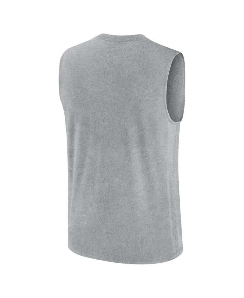 Nike Men's Heather Gray Arizona Wildcats Primetime Legend Arch Dri-fit Muscle Tank Top