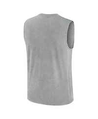 Nike Men's Heather Gray Arizona Wildcats Primetime Legend Arch Dri-fit Muscle Tank Top