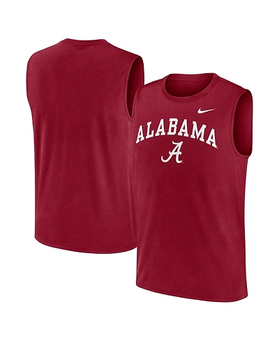 Nike Men's Crimson Alabama Tide Primetime Legend Arch Dri-fit Muscle Tank Top