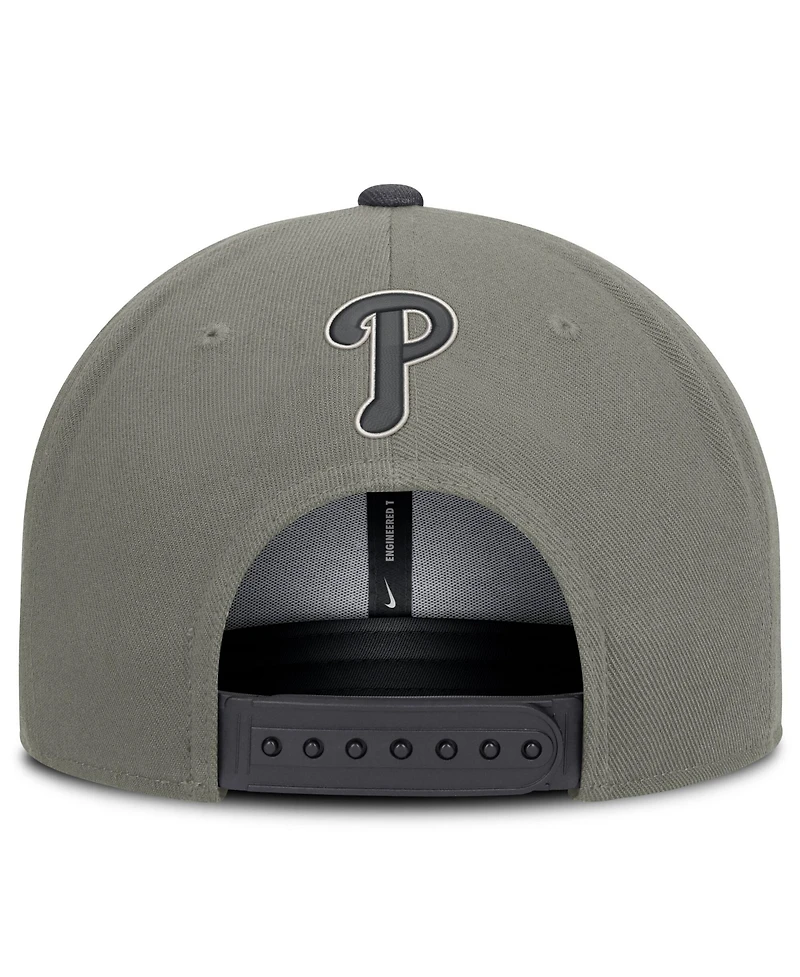 Nike Men's Olive Philadelphia Phillies Pro Dri-fit Snapback Hat