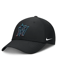 Nike Men's Black Miami Marlins Dri-fit Club Adjustable Hat