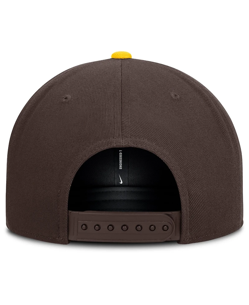 Nike Men's Brown/Gold San Diego Padres Primetime Pro Dri-fit Snapback Hat