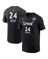 Nike Men's Napheesa Collier Black Minnesota Lynx Name & Number Rebel Edition T-Shirt