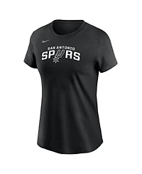 Nike Women's Black San Antonio Spurs Wordmark Core T-Shirt