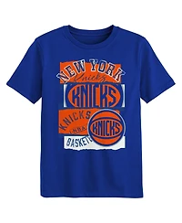 Outerstuff Preschool Blue New York Knicks The Paint T-Shirt