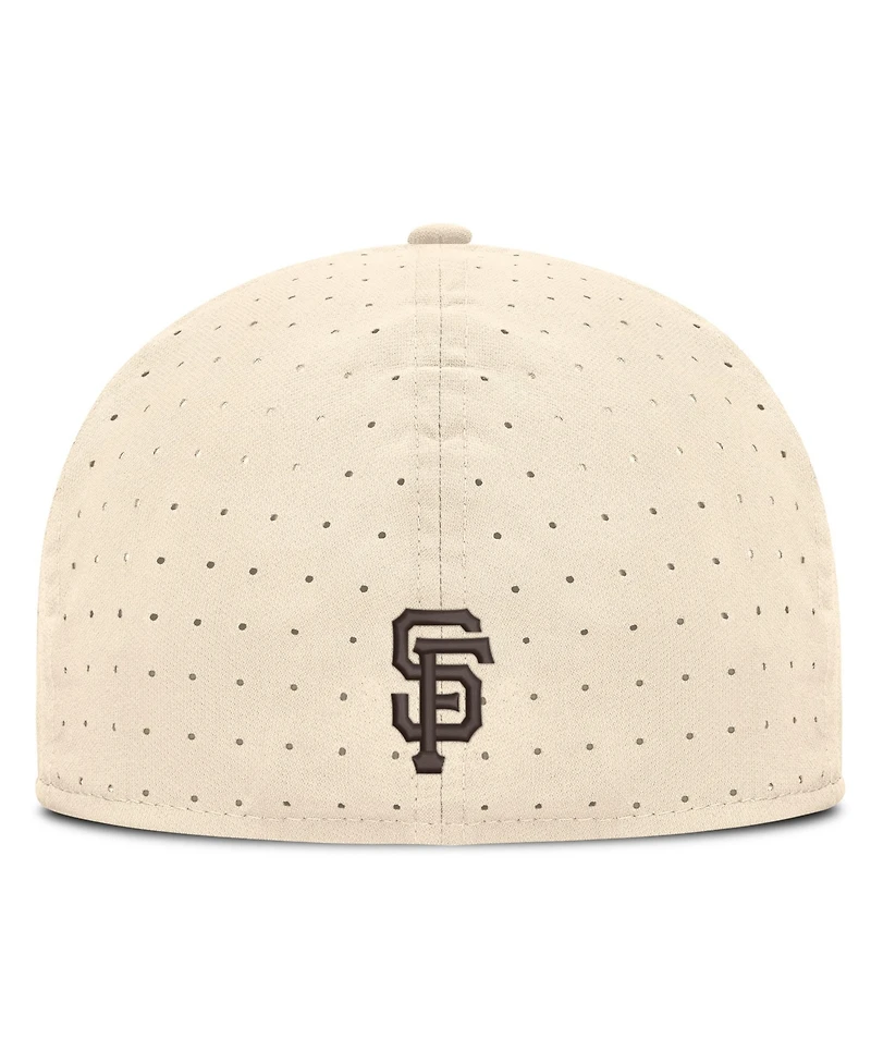 Nike Men's Natural San Francisco Giants True Dri-fit AeroBill Fitted Hat
