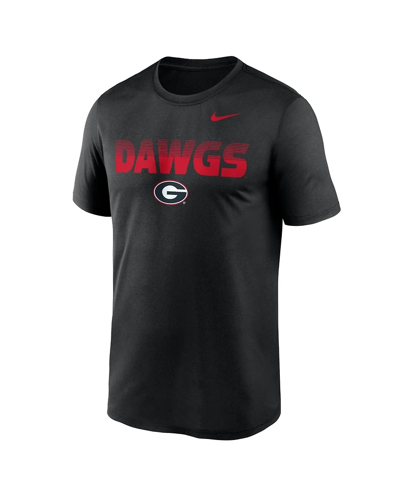 Nike Men's Black Georgia Bulldogs Primetime Legend Kinetic Mantra Dri-fit T-Shirt
