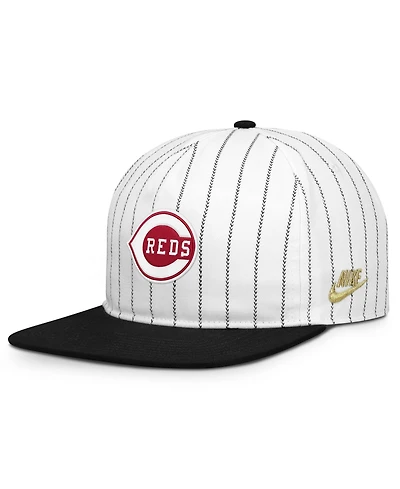 Nike Men's White/Black Cincinnati Reds Cooperstown Collection Pro Adjustable Hat