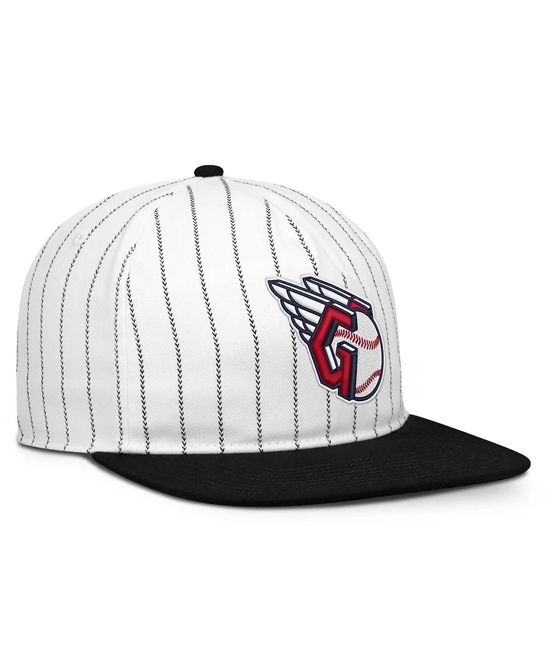 Nike Men's White/Black Cleveland Guardians Cooperstown Collection Pro Adjustable Hat