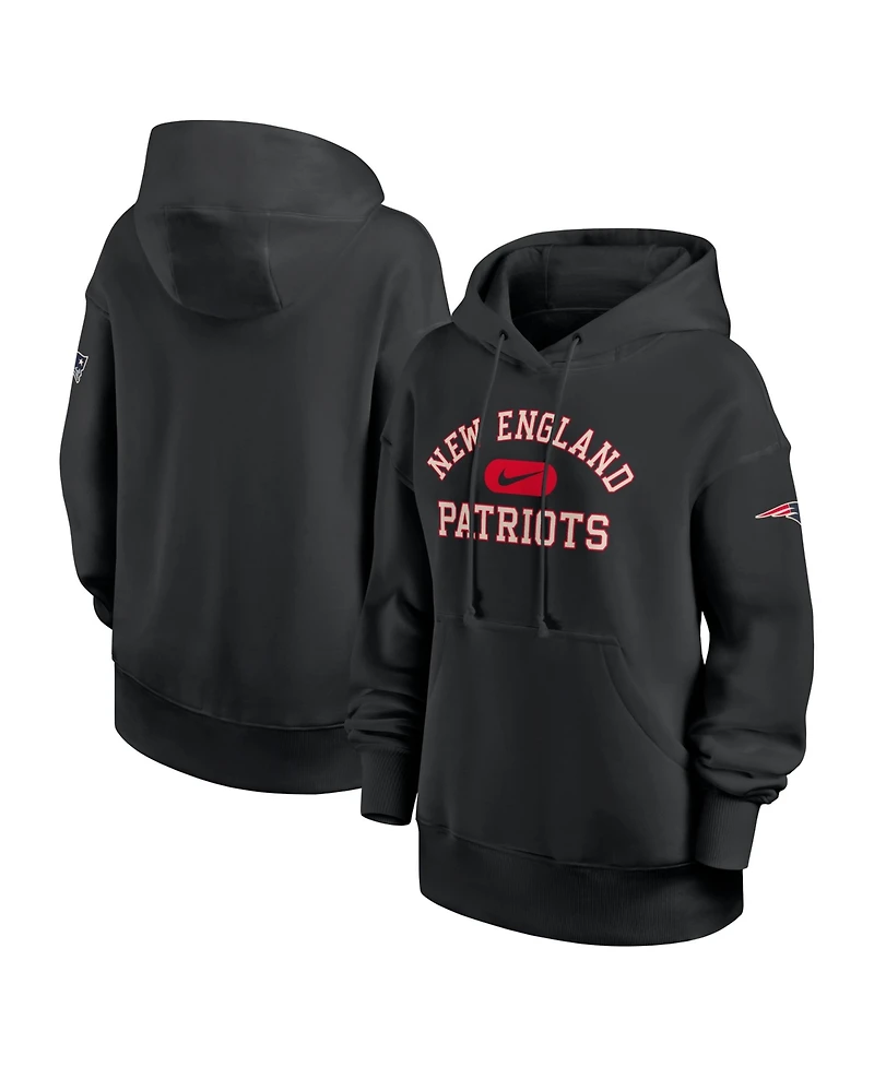 Nike Women's Black New England Patriots Oversized Legacy Phoenix Hoodie