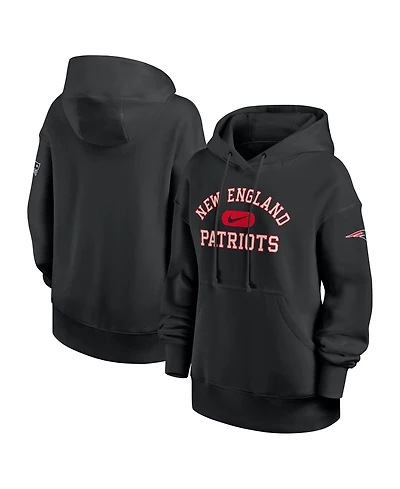 Nike Women's Black New England Patriots Oversized Legacy Phoenix Hoodie