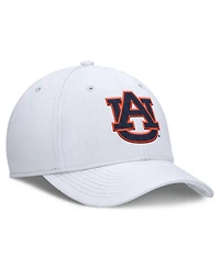 Nike Men's White Auburn Tigers Rise Swoosh Dri-fit Flex Hat