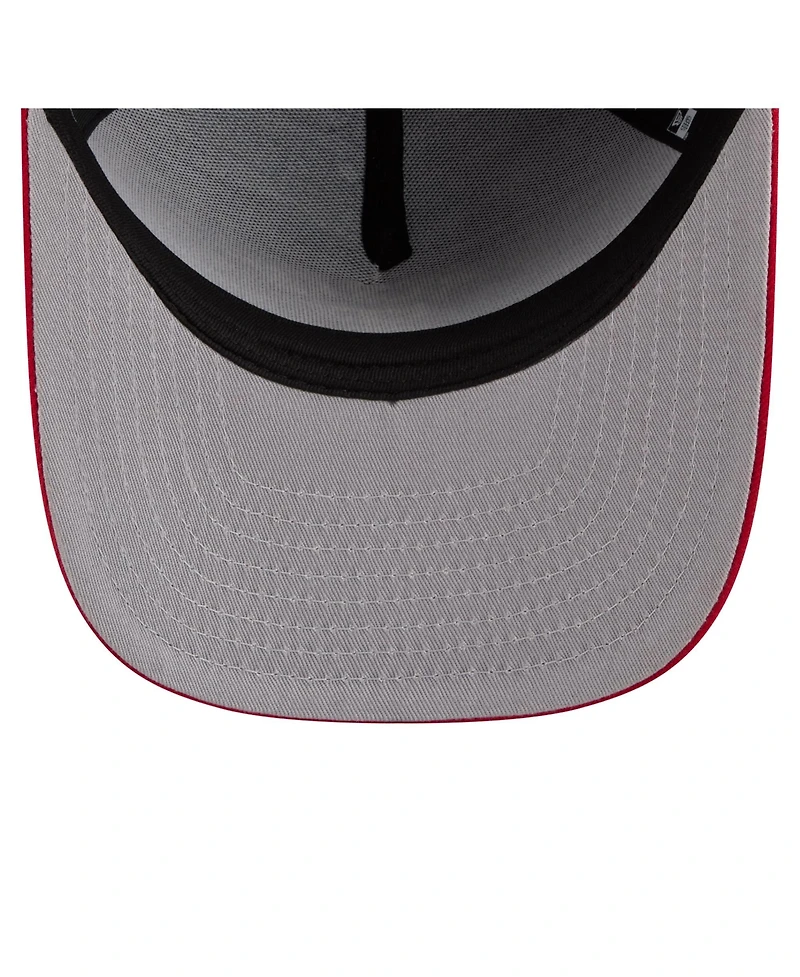 New Era Men's Royal/Red Texas Rangers Arched A-Frame 9FIFTY Adjustable Hat