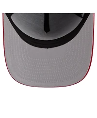 New Era Men's Royal/Red Texas Rangers Arched A-Frame 9FIFTY Adjustable Hat