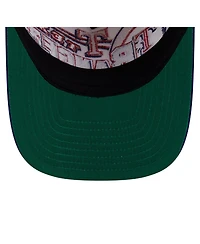 New Era Men's Cream/Royal Texas Rangers Classic A-Frame 9FIFTY Snapback Hat