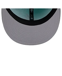 New Era Men's Turquoise/Charcoal Atlanta Braves Two-Tone Color Pack 9FIFTY Snapback Hat