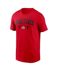 Nike Men's Scarlet Ohio State Buckeyes Primetime Football Icon T-Shirt